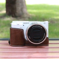 Ốp Lưng Da Cho Máy Ảnh Sony ZVE10 A7CZV1m2F A7C2 R R5 A7m4m3 R4 A6400 Túi Đựng Máy Ảnh Phụ Kiện Kỹ T