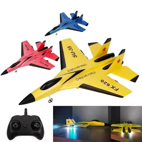 RC Foam Aircraft SU-35 Plane 2.4G Radio Control Glider Remote Control Fighter Plane Glider Foam Boys