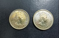 1973年膽幣英女皇一毫2枚靚品相