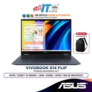 Asus Vivobook S14 Flip TP3402Z-AKN109WS 14" OLED Laptop (Intel® Core™ i5-12500H | 8GB | 512GB SSD | Intel Iris Xe | H&amp;S)