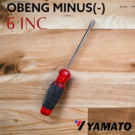 OBENG YAMATO 6INC MINUS GAGANG KARET SEMUT CR-V S2116
