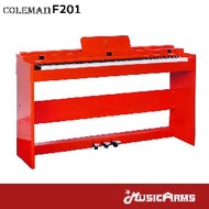 Coleman F201 เปียโนไฟฟ้า จัดส่งด่วน +ฟรี เก้าอี้เปียโน รับประกันศูนย์ 1ปี Music Arms Red