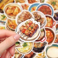 Hand Drawn Food Ordering Sticker Pack Chinese Menu Hotpot BBQ Lobster Cartoon DIY Phone Notebook Lap