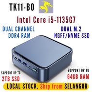 TK11-B0 Intel Core i5 1135G7 Windows 11 Mini PC 1TB PCIE SSD 32GB DDR4 RAM Gaming PC Tablet WiFi Des