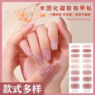 Foreign Trade European American gel Manicure Stickers Full Stickers Gilding UV Lighting nail Decals 