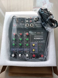 มิกเซอร์ มิกจิ๋ว FANNY MIXER MINI 4-channel มีBluetooth MP3 USB SD รุ่น 5502