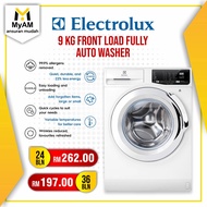 [Mesin Basuh] Ansuran Mudah Electrolux 9KG Front Load Auto Washing Machine
