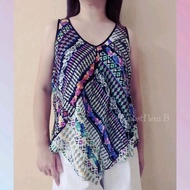 .(KT-2140) WAREHOUSE V-Neck Tank Top - Multiclr ~ ORIGINAL