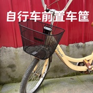 3.14 Bicycle Basket Front Basket Bicycle Mesh Basket Men Women Adult Folding Bike Basket Metal Vegetable Basket Universal Iron Basket Bike Basket