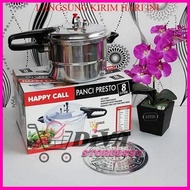 PRESTO HC /PRESTO HAPPY CALL 8 LITER WITH STEAMER PRESTO STAINLESS HAPPY CALL