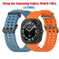 Replacement Band For Samsung Galaxy Watch 7 Ultra 47mm Strap Silicone Accessories Strap For Galaxy W