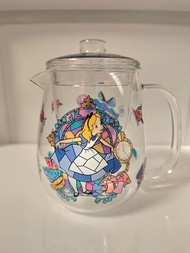 7-11 Disney 迪士尼系列彩繪玻璃水壺 / 玻璃茶壺連茶隔 / Alice /愛麗絲 / 公主 / 生日禮物 / 聖誕禮物 / 交換禮物