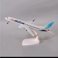 CODE C miniature Diecast Dubai fly plane 20 cm long Boeing 737 with wheels