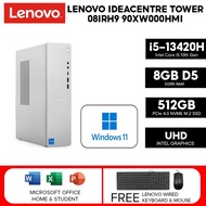 Lenovo IdeaCentre Tower 08IRH9 (i5-13420H/8GB D5/512GB SSD/Win11/Office Home & Student/3-Years Warra