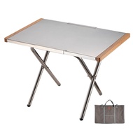 Campingmoon 柯曼 大鋼桌 附收納袋  70 x 45 x 38cm  70cm  T-380-1T