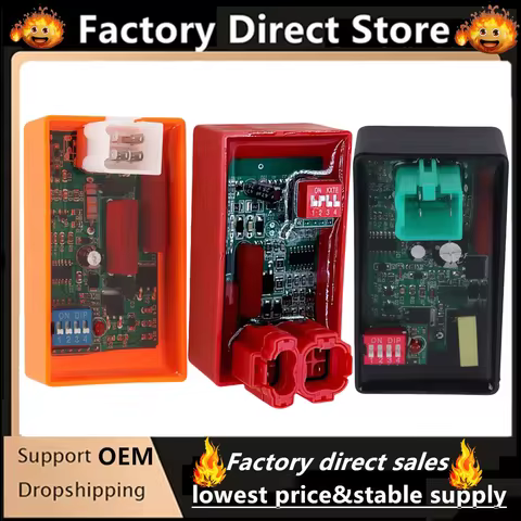 4/5/6 Pin AC CDI Box with DIP Switch Motorcycle Lgnition Speed limit4000-12000 For WAVE100 Racing YX