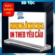 Transparent Mica photo frame Mica Menu Shelf Size A4,A5 Printed on demand - 2D Tribe Shop