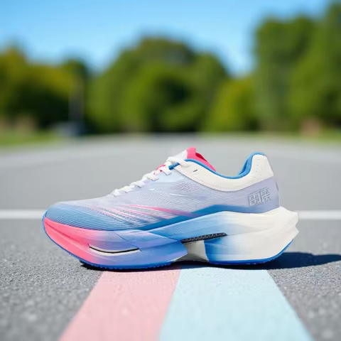 QIAODAN TG PLAID Men's 2025 New Cushioning Carbon Board Running Shoes Shock Absorption Rebound Train