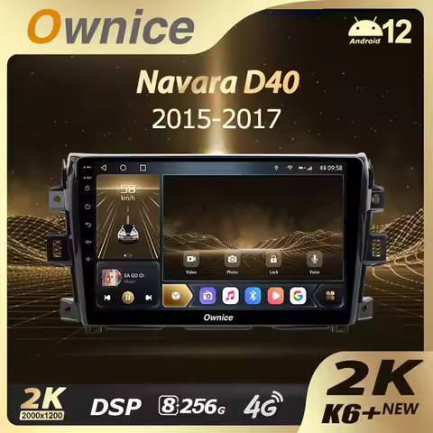 Ownice K6+ 2K for Navara D40 2015 - 2017 Car Radio Multimedia Video Player Navigation Stereo GPS And