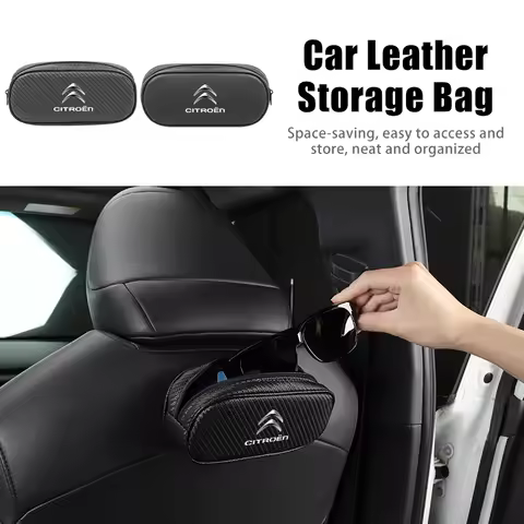 Universal Car Glasses Holder Case Organizer Storage Box Accessories For Citroen C4 C3 C5 C5X e-C4 X 