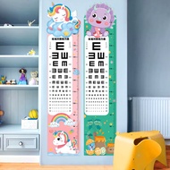 Cartoon Cartoon Baby Height Sticker Measuring Height Ruler Wall Sticker Removable Height Sticker Eye