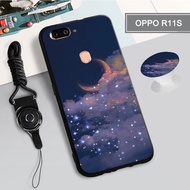 For OPPO R11S/R11S Plus/R15/cph1835/R15 Pro/R17 Silicon Soft Case Cover with the Ring and Rope