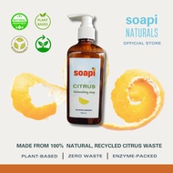 Soapi Citrus Enzyme Dishwashing Liquid Soap (250ml) Natural Plant Based, Zero Waste I Soapi Naturals