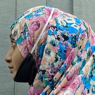 PD04 DARK BROWN - PELAPIK DAGU KAIN COTTON PENUTUP DAGU DOUBLE CHIN COVER SIMPLY INNER PENUTUP DAGU 