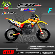 [Promo Decal]Decal CRF 150 L Fullbody Trail supermoto-Dekal stiker Variasi Motor CRF Desain Mandalik