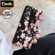 Case Oppo A17 - Casing Oppo A17 - EKSOTIK - Fashion Case - FLOWERS - Silikon - Aksesoris Handphone -