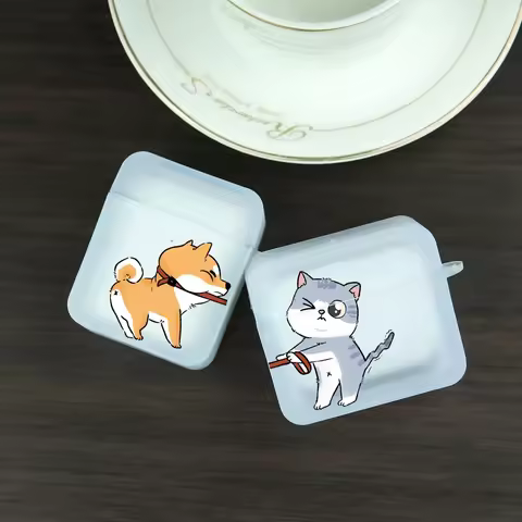 Cartoon Funny Bear Dog Pig Couple Case for Airpod Pro 2 3rd 4th Earphone Case for Airpod 2 1 Soft Co