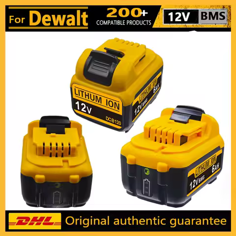 For DeWalt lithium-ion battery 12V battery🔋, 5.0Ah 6.0Ah,DCB120 DCB123, DCB125, DCB124, DCB122, DCD7