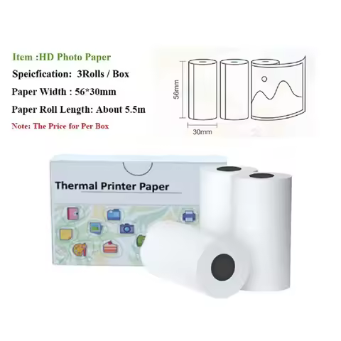 Grayscale Photo Paper Mini Printer paper For Portable printer Thermal Paper Self-Sticker For Pocket 