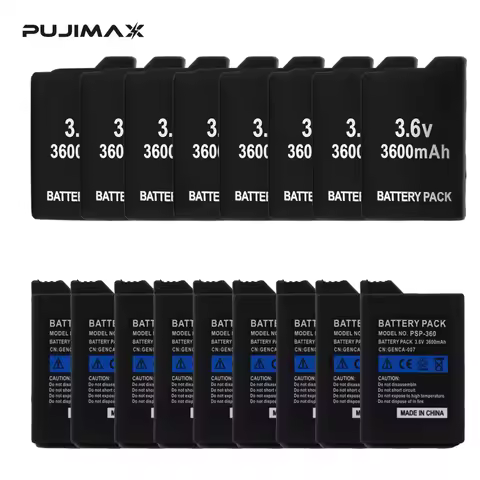 PUJIMAX 3.6V 3600mAh Battery for Sony PSP1000 PSP2000 PSP3000 PSP 2000 3000 PSP-S110 PSP-110 PlaySta