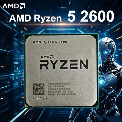 AMD Ryzen 5 R5 2600 3.4GHz 6-Core 12-Core CPU Processor Socket AM4