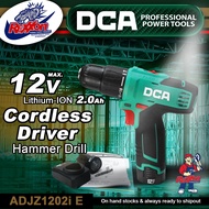 DCA 12V Cordless Driver / Hammer Drill ADJZ1202i E Rexxon Power Tools Trading