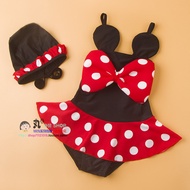 2 Years Old 134 Swimsuit Children Swimsuit Cute Minnie Girls Hot Spring One-Piece Skirt Swimsuit Big