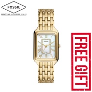 [Official Warranty] Fossil ES5304 Women's Raquel Three-Hand Date Gold-Tone Stainless Steel Watch