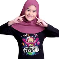 AF225 - Afrakids Long Sleeve Muslim Children's T-Shirt - Earth and Sky are My Rabb's Creation
