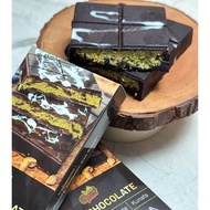 Dubai Chocolate Kunafa Pistachio Dubai Kunafa Chocolate Food Snack Boemirasa Viral Chocolate Bar Kun