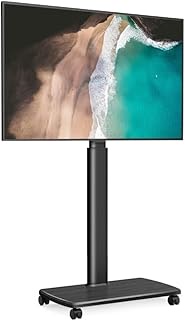 TV bracket TV Stand TV Stand Rolling TV Stand for 37 to 75 Inch TVs, Mobile TV Cart On Wheels, Tall