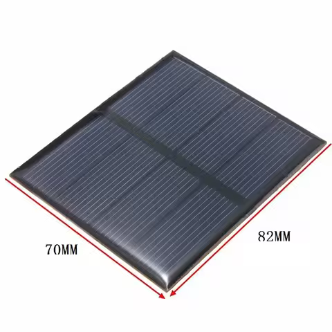 10Pcs 0.6W Small Solar Panel 2V Epoxy Poly Mini Solar Cells for DIY Solar Led Lights Toys Bicycle Dr