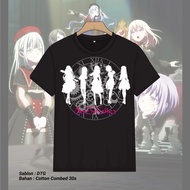 Ready Stock Unisex 100% Cotton Printed T shirt, Bandri Bang Dream Ave Mujica Anime Graphic T shirt