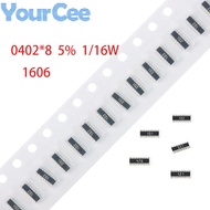 100pcs 1606 0402*8 Network Resistor SMD Array 0~100K 0 10 22 33 47 100 120 220 330 470 1K 2.2K 3.3K 
