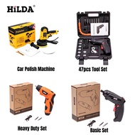 PPP Hilda Car Polish Machine / 4.2V Rechargeable Portable Mini Cordless Electric Drill Screwdriver Tool Set 3219