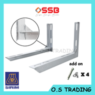 SSB Steel L-Ship Air Cond Outdoor Bracket / Compressor Bracket (1.0HP, 1.5HP, 2.0HP, 2.5HP) aircon b