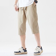Breathable 3 Quarter Pants Plain Men Three Quarter Pants Casual Unisex Shorts