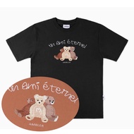 [Ambler] - UNISEX Over fit T-Shirts 'Un ami eternel' AS810