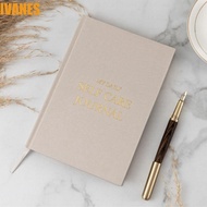 IVANES Gratitude Journal, A5 Cloth Cover Five-minute Journal, Self-Care Notebook English Version Gra