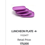 Tupperware Luncheon Plate Breakfast Plate 4pc Plates